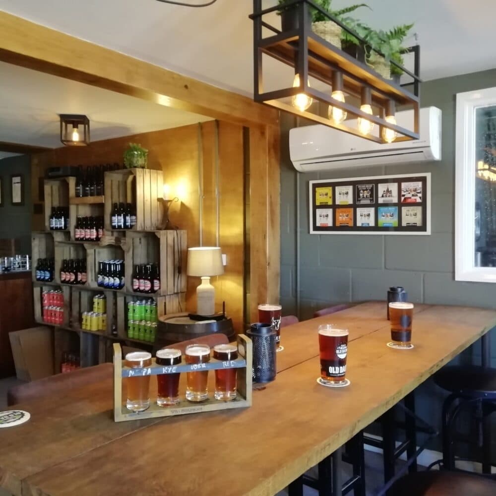Taproom inside old dairy brewery